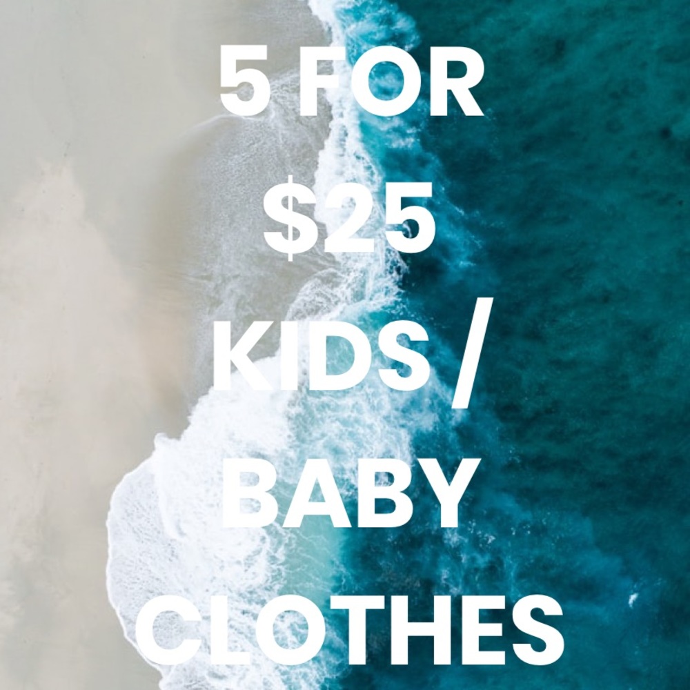 Bundle 5 baby/ kids clothes for $25!